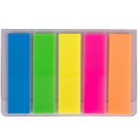 得力（deli） 9063 5色荧光指示标签 44*12mm/20张5pcs  100张/袋   (单位:袋)
