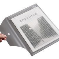 晨光（M&G） ADM94516A 文件袋 A4 方格纽扣袋 12个/包 （单位:包） 白色