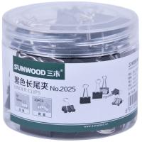 三木（SUNWOOD） 2025 5#长尾夹 19mm 40只/筒(单位：筒) 黑色