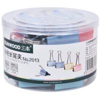 三木（SUNWOOD） 2013 3#彩色长尾夹 32mm 24只/盒(单位：盒)