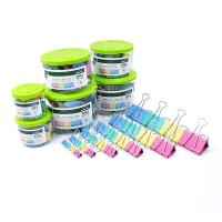 三木（SUNWOOD） P16-3 彩色长尾夹 3号 32mm 24只/筒(单位：筒) 混色