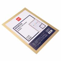 得力（deli）50871磁性展示贴材质：PP；产品尺寸：297*210mm；规格：A4(单位：张)金色