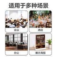 得力（deli）TF203 桌牌 T型座牌 A5(210*148mm) 亚克力材质 (单位：个) 透明