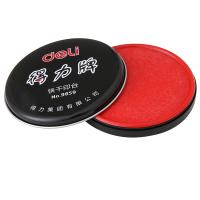 得力（deli） 9859 快干印台 直径89mm（单位：只）红色