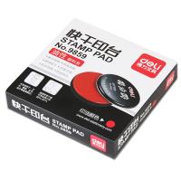 得力（deli） 9859 快干印台 直径89mm（单位：只）红色