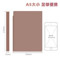 得力（deli） 22290 记事本 A5 112张 （单位:本） 棕色