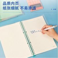 得力（deli） QHB560 恬彩活页本 欧阳娜娜主题系列 B5 60张 80g米黄色横条纹内页 257*178mm 抽取式活页夹设计 可自由增减内页 内置PP收纳袋+3张PP索引页 绿色/黄色/蓝色/粉色 (单位：本) 混色