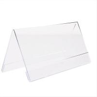 得力（deli） 9294 V型亚克力桌牌 100x200mm (单位:个)