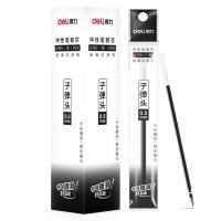 得力（deli） S760子弹头中性笔芯0.5mm 20支/盒（单位：盒）黑色