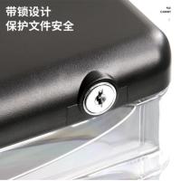 得力（deli） 9795 五层带锁文件柜 360*270*260mm (单位：个) 黑色