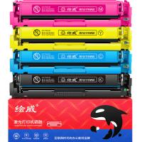 绘威 CF500A/202A 臻彩版易加粉硒鼓套装 打印页数：6600页 （单位：套） 适用惠普281fdw硒鼓 m254dw  m254dn m254nw m280nw m281fdw m281fdn 四色