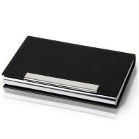 得力（deli） 7628 便携商务名片盒 94x61x14(mm) 黑色 (单位:个)
