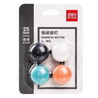 得力（deli） 7813 强磁磁钉 25*13mm  (单位：卡 )混色