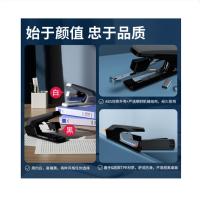 得力（deli）0371 订书机 订书器 133*39*93mm (单位:个) 黑色