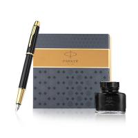 派克 IM系列 墨水笔+墨水礼盒 0.5mm（单位：套）纯黑丽雅金夹