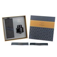 派克 IM系列 墨水笔+墨水礼盒 0.5mm（单位：套）纯黑丽雅金夹