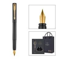 派克 威雅XL经典经典黑金夹 钢笔 墨水笔+小墨水礼盒 F尖 黑色 (单位:套)