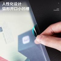 得力（deli） 63106 抽杆报告夹 220*310mm 5个/包 （单位：包） 白色/红色/蓝色/绿色/紫色 颜色随机