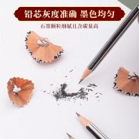 晨光（M&G）AWP30801 六角木杆铅笔 HB 12支/盒 (单位:盒) 黑色