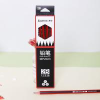 齐心（COMIX） 带橡皮头 MP2023 2B铅笔 12支/盒 （单位:盒） 黑色