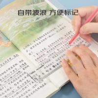 齐心（COMIX） B3259 学生波浪套尺4件套 波浪直尺+三角尺*2+量角器 （单位：套） 透明