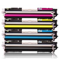 e代 CE310A 粉盒四色套装尊享版 黑色1200页/彩色1000页(单位：套) 适用LBP7018C佳能LBP7010C惠普CP1025nw等