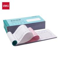 得力（deli） 3498 二联多栏收据 176*83mm 60页/本 10本/包 10/400 (单位：本) 蓝色