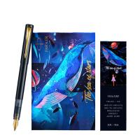 派克 威雅XL系列 幻夜黑金夹墨水笔星辰大海礼盒 F尖 墨水笔*1+黑墨水30ml*1+书签*1+礼盒*1(单位：盒) 新老包装随机