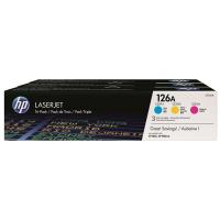 惠普（HP） CF341A 三色硒鼓套装 单支1000页 共3000页 （单位：套） 适用于LaserJet CP1025/M175a/M175nw/M275 青色/黄色/品红