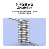 得力（deli） 9531 山形铁票夹 145mm  (单位：包) 银色