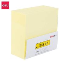 得力（deli） 21510 百事贴 76mm*76mm-400页 黄色 (单位:包)