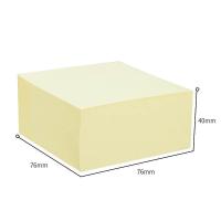 得力（deli） 21510 百事贴 76mm*76mm-400页 黄色 (单位:包)