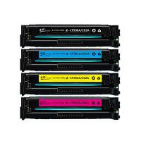 e代经典 e-CF500A(202A) 硒鼓 黑色：1400页，彩色：1300页（单位：套）（适用机型：惠普HP MFP M254dn;M254dw;M254nw;M280nw;M281cdw;M281fdn;M281fdw）红黄蓝黑 四色