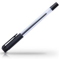 得力（deli） S52 中性笔 0.5mm 半针管 黑色 (单位:筒)