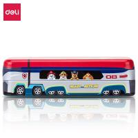 得力（deli） 70854 文具盒 60*60*210mm 红色 (单位:个)