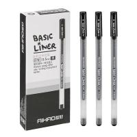 爱好 8761 贝斯兰中性笔 0.5mm 12支/盒(单位：盒) 黑色