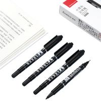 齐心（COMIX） MK833 小双头记号笔 0.5-1.5mm 12支/盒（单位：盒）黑