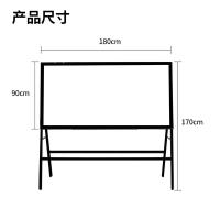 得力（deli） 8786 A型架会议白板 900ｘ1800mm（单位：块）黑色