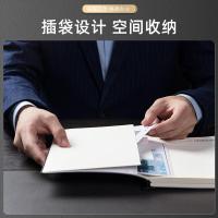 得力（deli） 22215 可插笔绑带皮面本 25K 96张(单位：本) 黑色