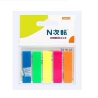 N次贴（STICKN） 34013 荧光标签 2＂×0.5＂ 蓝/绿/黄/粉/橙 20张/本 (单位:本)
