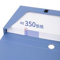 得力（deli） 5622 粘扣式档案盒 A4/35mm 蓝色 (单位：个)