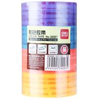 得力（deli） 30007 彩色文具胶带 8mmｘ30Yｘ38um（单位：筒）混色