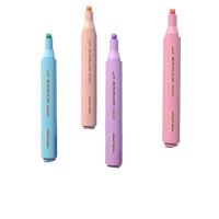 得力（deli）S605柔彩三角杆荧光笔6色（单位：盒）混