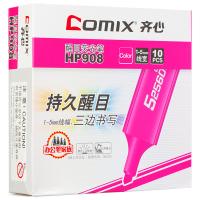 齐心（COMIX） HP908 醒目荧光笔  5.0mm 10支/盒 （单位:盒）新老包装随机发货 粉