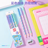 得力（deli） S959-HB 洞洞书写铅笔 12支/盒(单位：盒) 混色