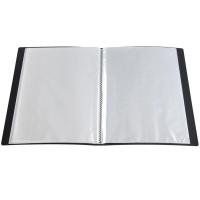 齐心（COMIX） PF100AK-1 资料册 A4 100袋 带外壳（单位：个）黑色 新老包装随机发货