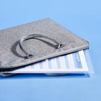 齐心（COMIX） C330-X 办公必备 透明按扣袋 A4  10个/套 （单位：套）白