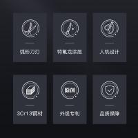 齐心（COMIX） X6 特氟龙省力剪刀 （单位:把）新老包装随机发货 黑