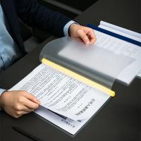 得力（deli）5901大容量抽杆夹A4 最大收容量约80张纸 5个/袋(单位：个)混色