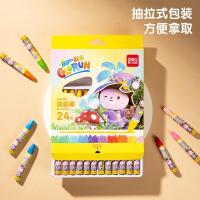 得力（deli） 6963 蜡笔 24支/盒 （单位:盒） 24色